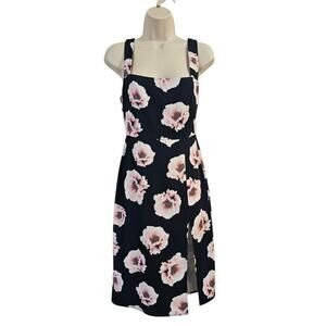 BABATON ARITZIA 90s Slit Dress in Pure Indigo/Peony Size 00